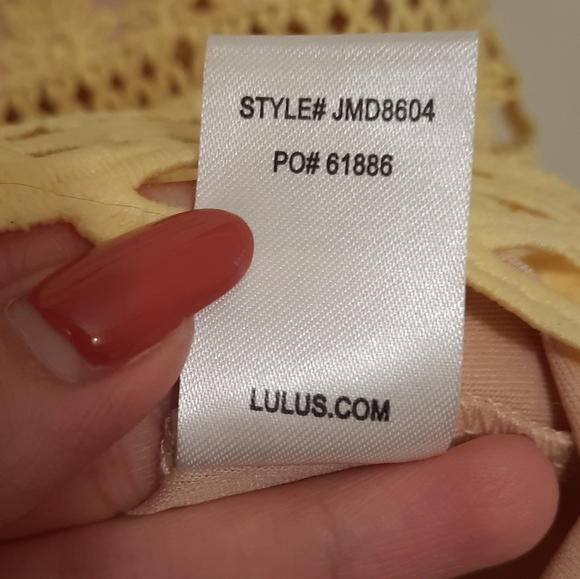 Lulus Beauty and Lace Yellow Crochet Lace Mini Dress - Picture 11 of 16